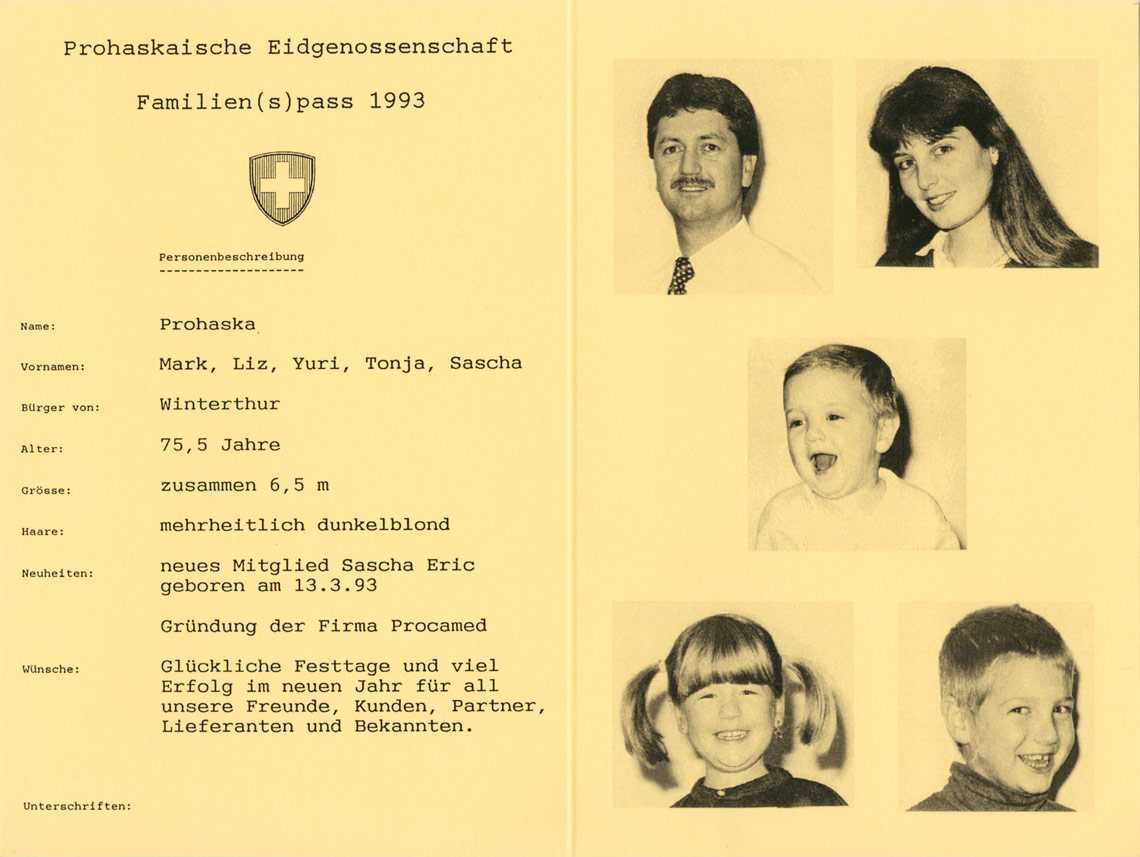 Weihnachtskarte 1993