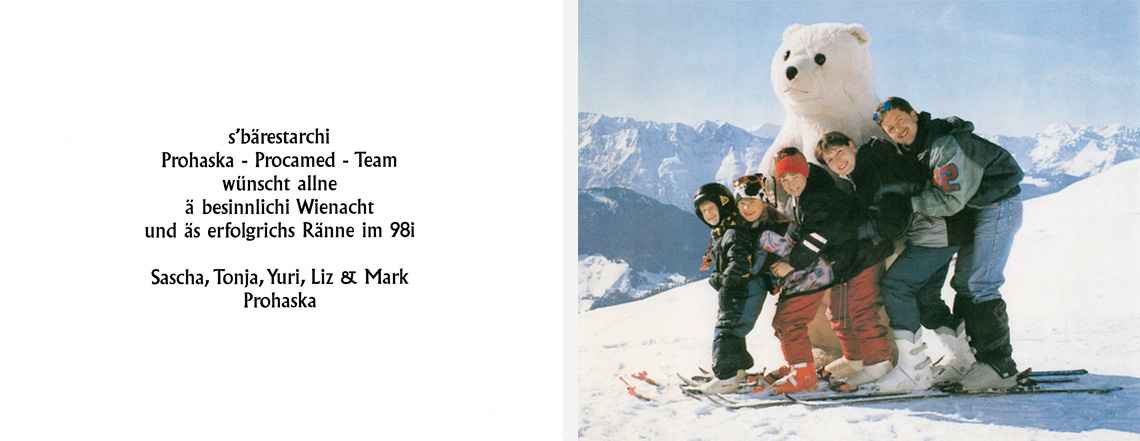 Weihnachtskarte 1997