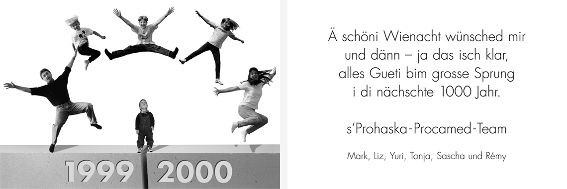 Weihnachtskarte 1999