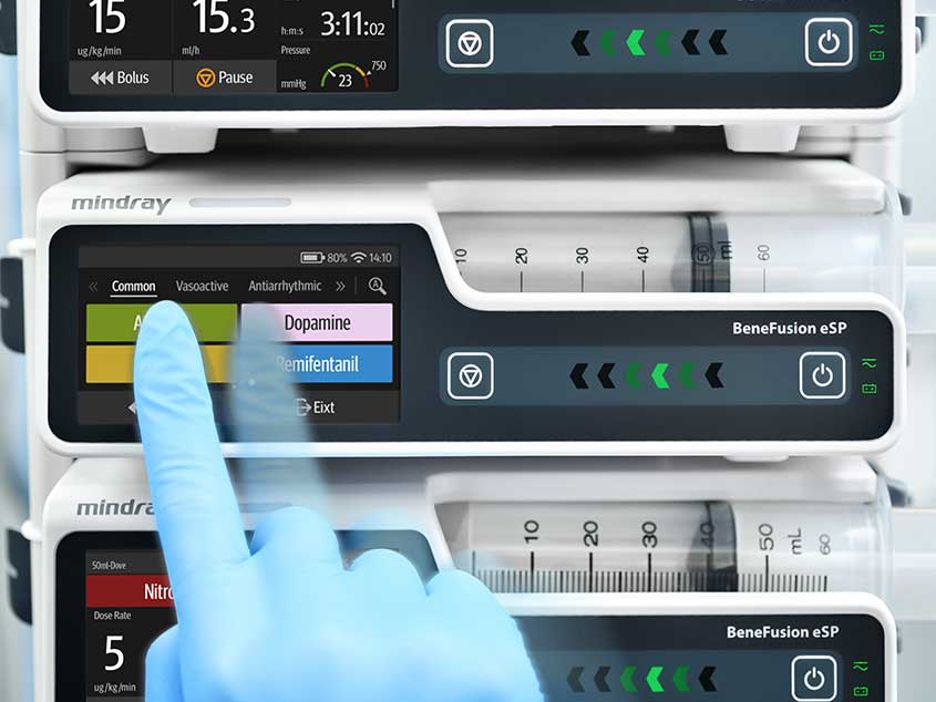 Touchscreen Infusionstechnik BeneFusion e Serie