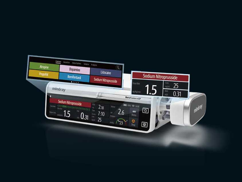 Mindray BeneFusion Einfache Bedienung Infusionstechnik