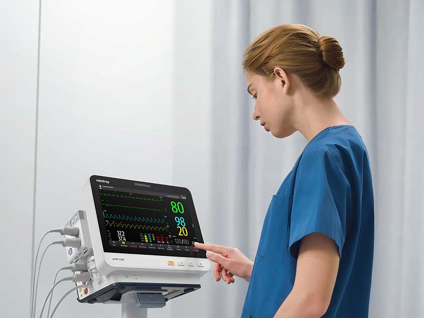 im Einsatz im Spital epM Serie Patientenmonitore