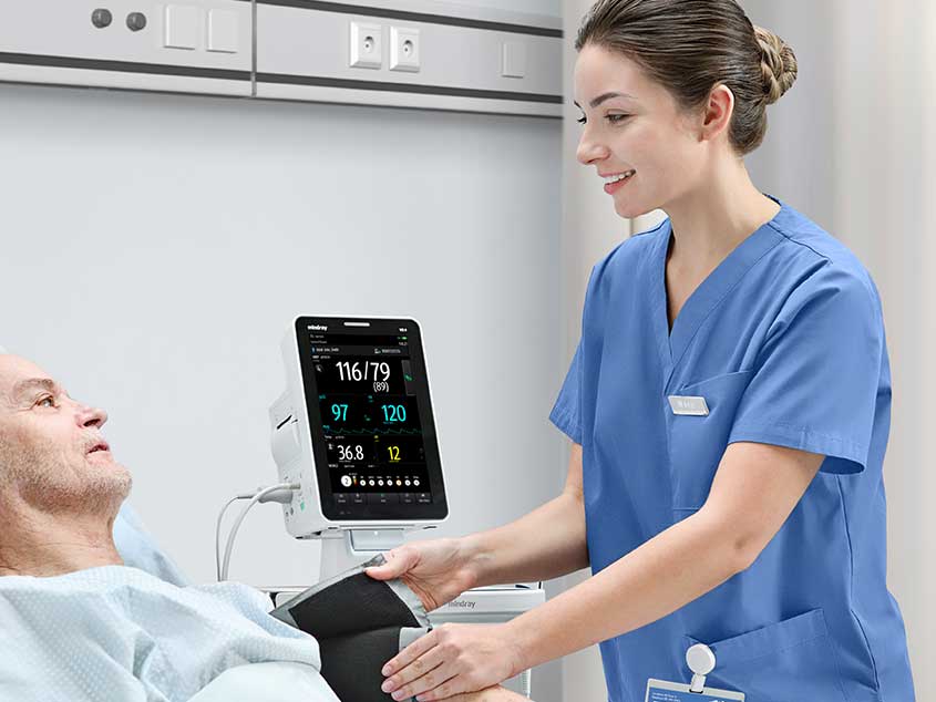 mit Touchscreen Vitalparameter Monitor VS 9