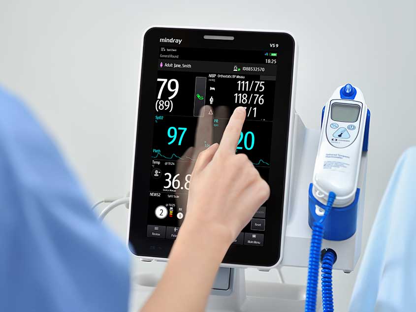 Vitalparameter Monitor Funktionen des VS 9